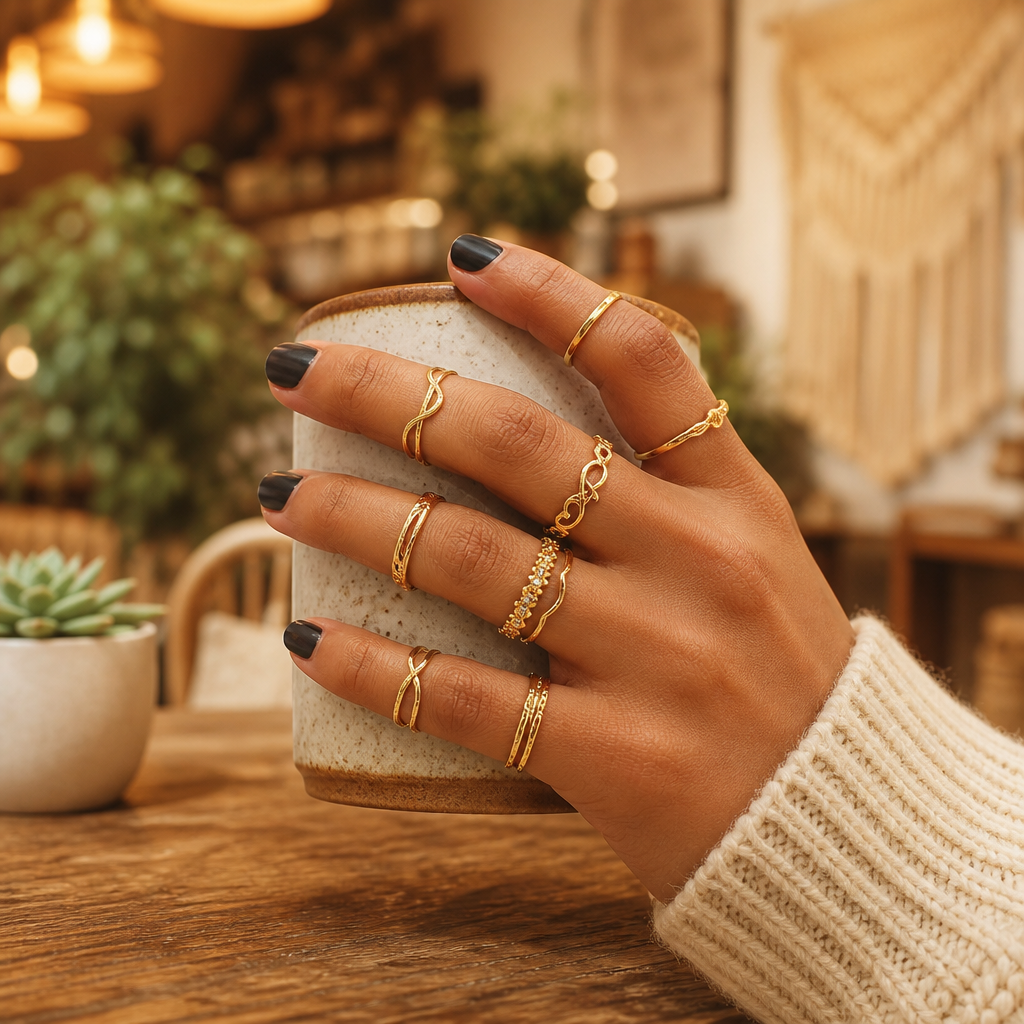 8 pcs Bagues de Pied Bohème